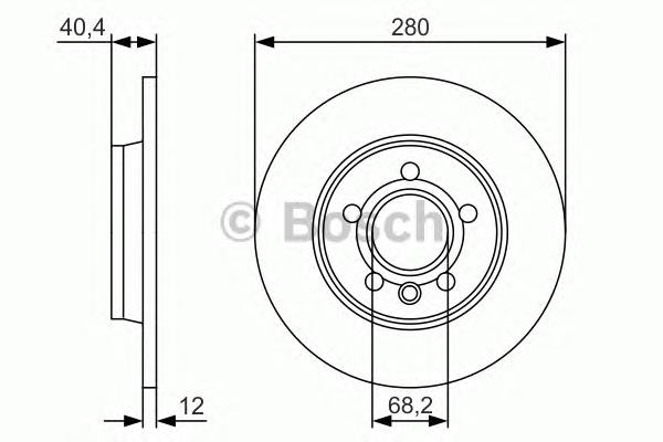 Compre 0986479R91 Bosch Disco do freio traseiro