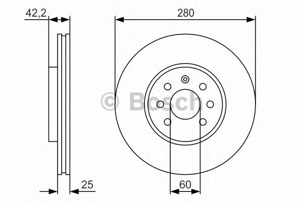 Compre 0986479S55 Bosch Disco do freio dianteiro