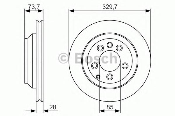 Compre 0986479S20 Bosch Disco do freio traseiro