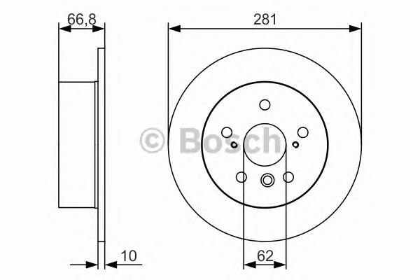 Compre 0986479R06 Bosch Disco do freio traseiro