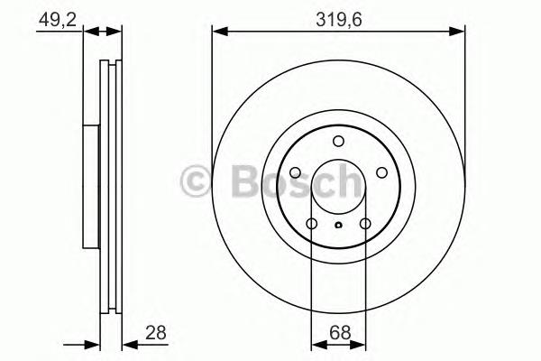 Compre 0986479R22 Bosch Disco do freio dianteiro