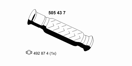 Tubo de admissão dianteiro (calças) do silenciador Peugeot/Citroen 1607335580 preço, a partir de 84,34 USD