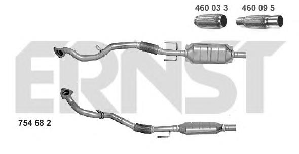 8LE366051781 HELLA Silenciador, parte dianteira