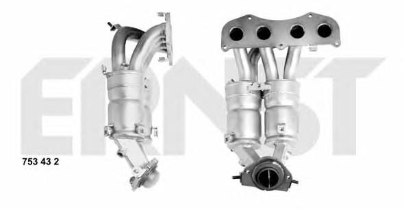 Convertidor - catalisador 2505128040 Toyota