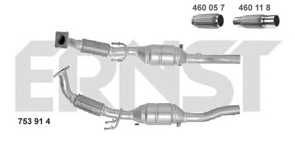Tubo de admissão dianteiro (calças) do silenciador BM Catalysts BM91056H preço, a partir de 294,74 USD