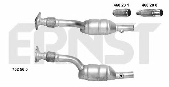 Compre BM91255H BM Catalysts Tubo de admissão dianteiro (calças) do silenciador
