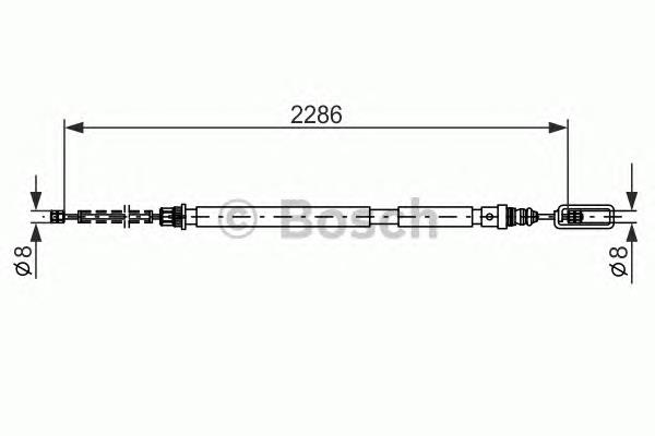 Compre 1473321080 Fiat/Alfa/Lancia Cabo do freio de estacionamento traseiro direito