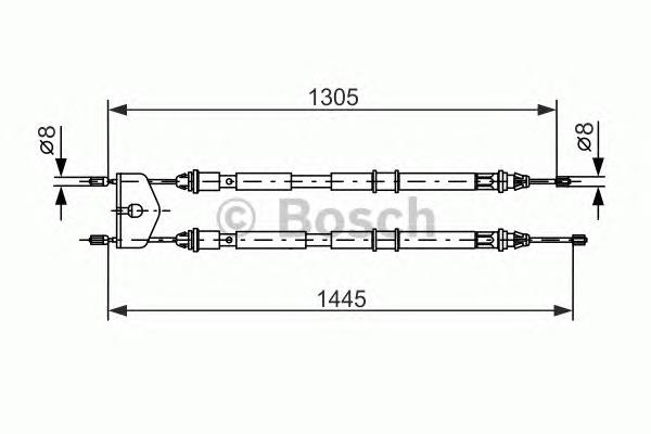 Compre 1987477732 Bosch Cabo traseiro direito/esquerdo do freio de estacionamento