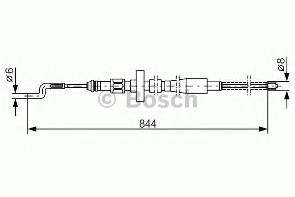 Cabo traseiro direito/esquerdo do freio de estacionamento VAG 701609701 preço, a partir de 13,98 USD