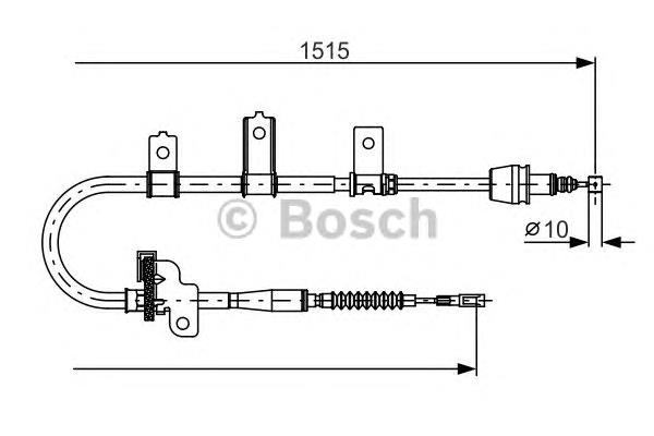 Compre 5976007410 Hyundai/Kia Cabo do freio de estacionamento traseiro esquerdo