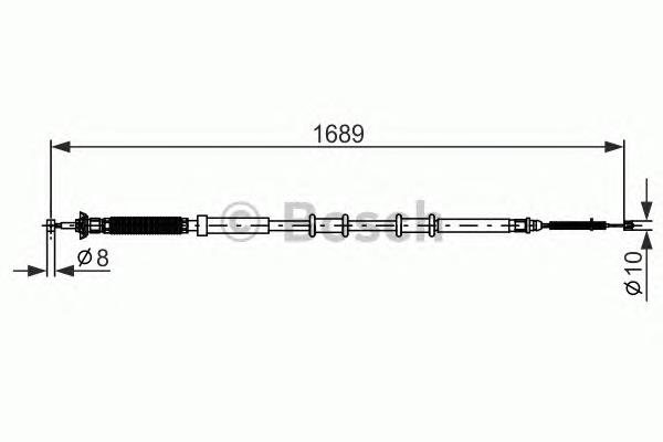 Compre 55704106 Fiat/Alfa/Lancia Cabo do freio de estacionamento traseiro direito