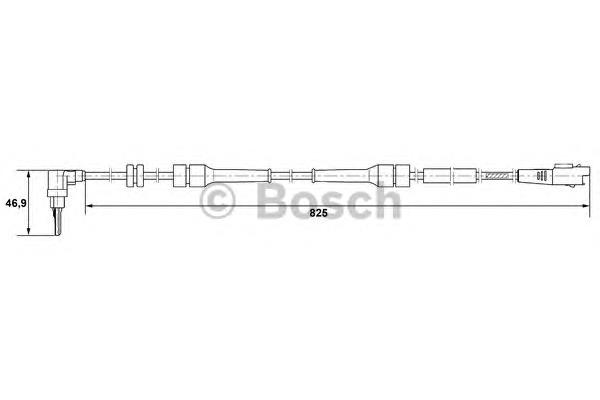 Sensor ABS dianteiro esquerdo 454594 Peugeot/Citroen