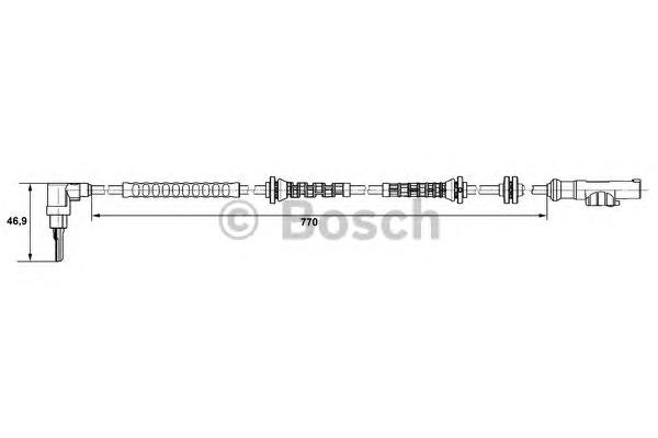 Sensor dianteiro de ABS 78248 FAE
