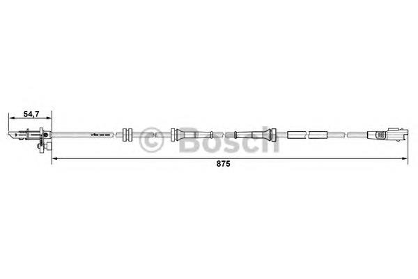 1499936080 Fiat/Alfa/Lancia Sensor dianteiro de ABS