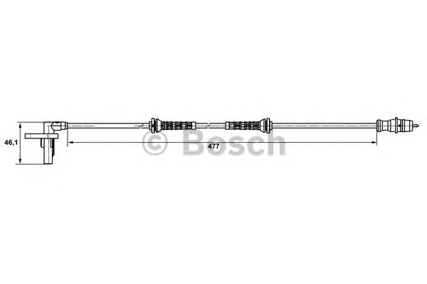 Sensor dianteiro de ABS Bosch 0265007527