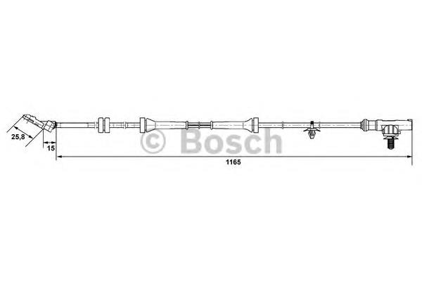 Sensor dianteiro de ABS 47910AX600 Nissan/Infiniti