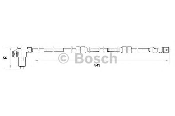Sensor dianteiro de ABS 560244A ERA