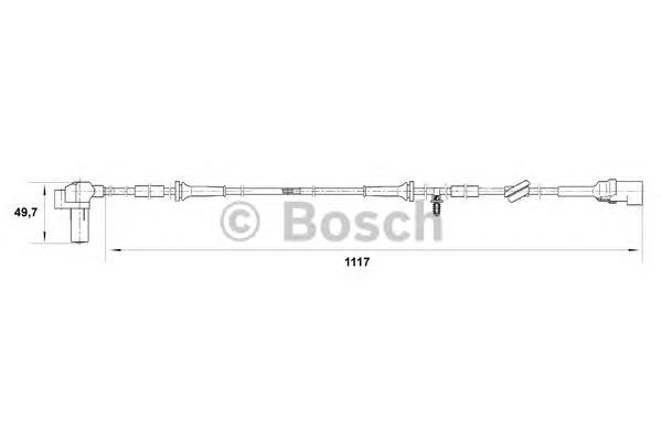 Sensor dianteiro de ABS Ford 265006458