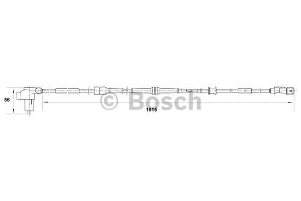 6PU358218001 HELLA Sensor dianteiro de ABS