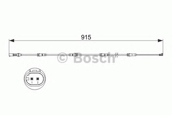 Sensor traseiro de desgaste das sapatas do freio Bosch 1987473509 preço, a partir de 10,91 USD