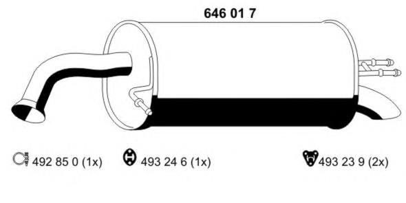 Silenciador, parte traseira Hyundai/Kia 2873007100 preço, a partir de 81,21 USD