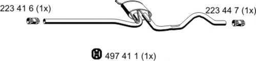 Compre 3B0253409N VAG Silenciador, parte central