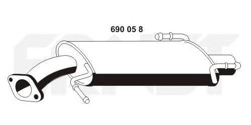 Silenciador, parte traseira Suzuki 1430062J00 preço, a partir de 74,40 USD