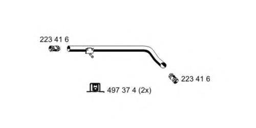 Compre JZW253201 VAG Silenciador, parte central
