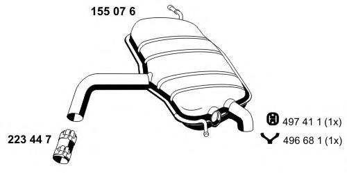 Silenciador, parte traseira VAG 1T0253609AN preço, a partir de 97,29 USD