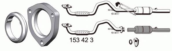 8D0253301BT VAG Silenciador, parte dianteira