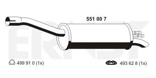 Silenciador, parte traseira Fiat/Alfa/Lancia 51740052 preço, a partir de 88,53 USD