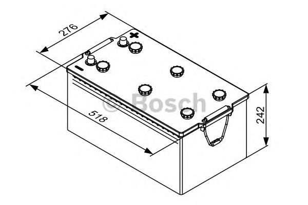 Bateria recarregável (PILHA) 0092T30800 Bosch