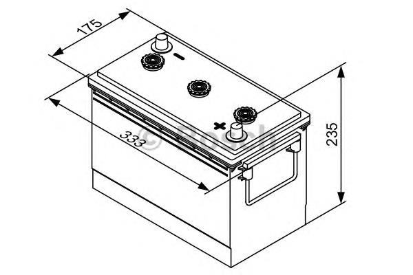 Bateria recarregável (PILHA) 0092T30630 Bosch
