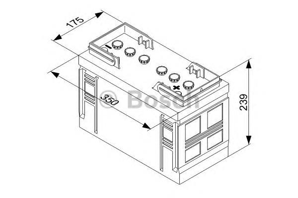 Bateria recarregável (PILHA) 0092T30350 Bosch