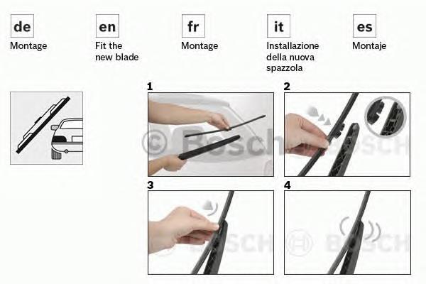 Compre 3397008050 Bosch Limpa-pára-brisas de vidro traseiro