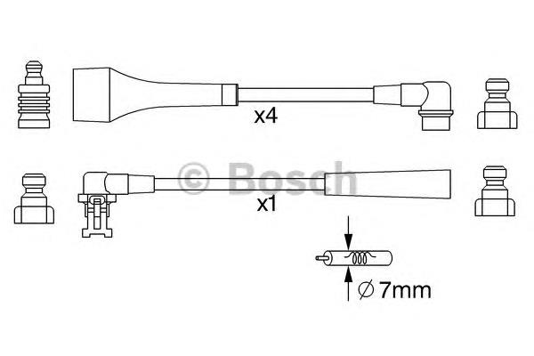 Fios de alta voltagem, kit Bougicord 4486