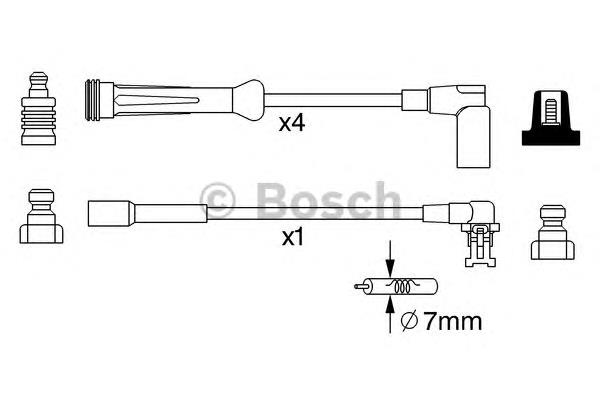 7700742835 Renault (RVI) Fios de alta voltagem, kit