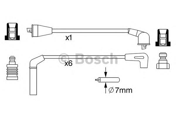 Fios de alta voltagem, kit 4797685AB Chrysler