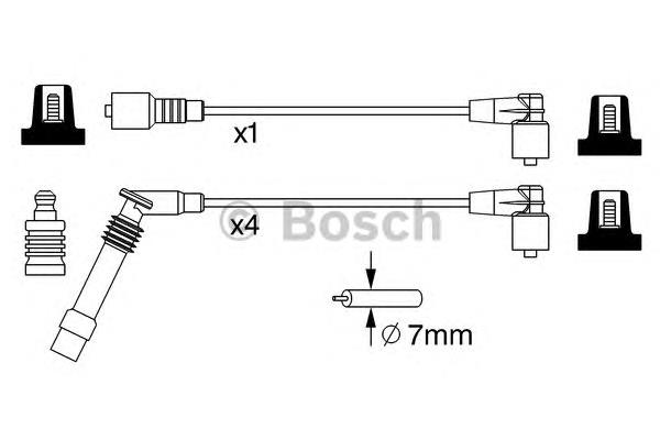 Fios de alta voltagem, kit Beru ZEF727
