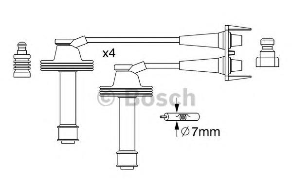 Compre ENT910177 Engitech Fios de alta voltagem, kit