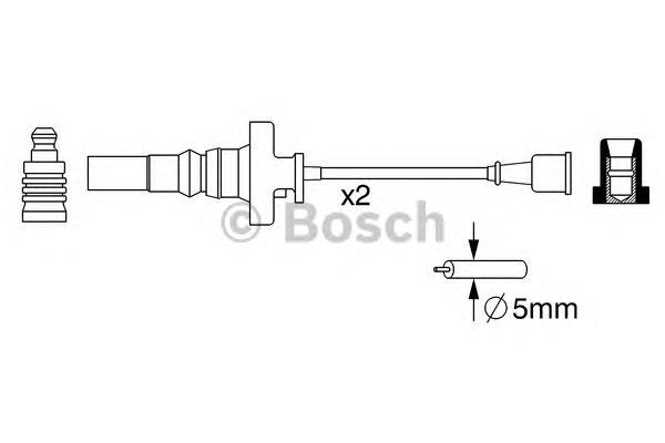Fios de alta voltagem, kit RCEM1202 NGK