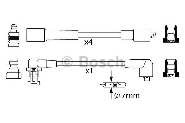 1202518 Ford Fios de alta voltagem, kit