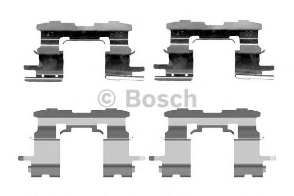 Kit de molas de fixação de sapatas de disco dianteiras 049470D010 Toyota