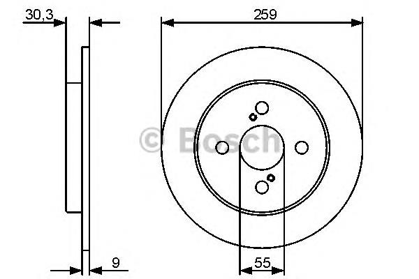 0986479420 Bosch Disco do freio traseiro