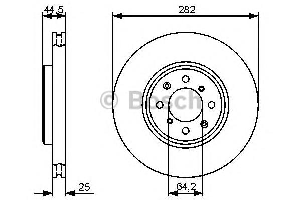 Compre 0986479476 Bosch Disco do freio dianteiro