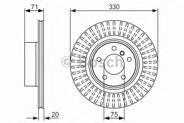 Compre ADB114347 Blue Print Disco do freio traseiro