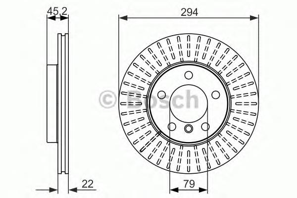 34119804828 BMW Disco do freio dianteiro