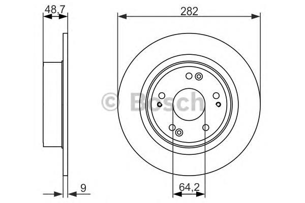 Disco do freio traseiro DP415C Japan Parts