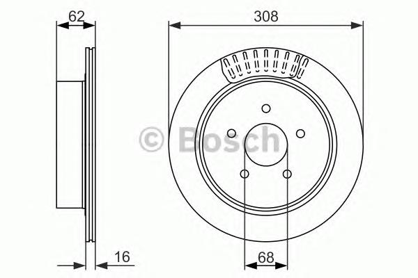 Compre 0986479606 Bosch Disco do freio traseiro