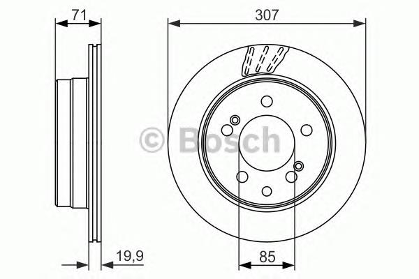 4840121001 Ssang Yong Disco do freio traseiro